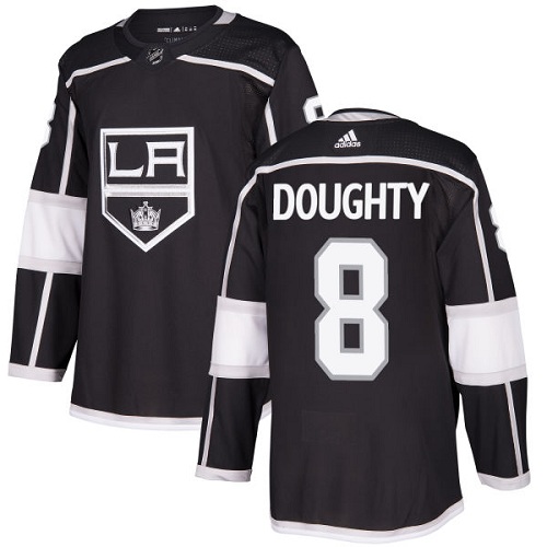Adidas Kings #8 Drew Doughty Black Home Authentic Stitched Youth NHL Jersey
